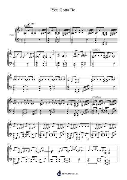 You Gotta Be Sheet Music by Des'ree-Arr.Stilkim