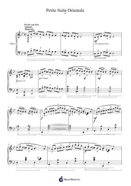 Petite Suite Orientale Sheet Music by A. S. Nemirovsky-Arr.Osham Noelchi