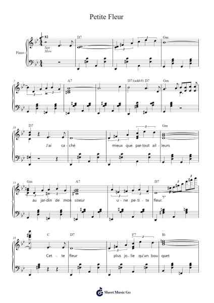 Petite Fleur Sheet Music by Sidney Bechet-Arr.Quintle