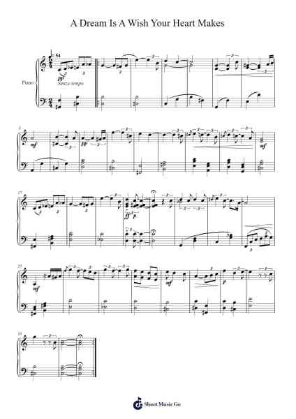 A Dream Is A Wish Your Heart Makes Sheet Music by Ilene Woods/Linda Ronstadt-Arr.Cybing Gilldrew