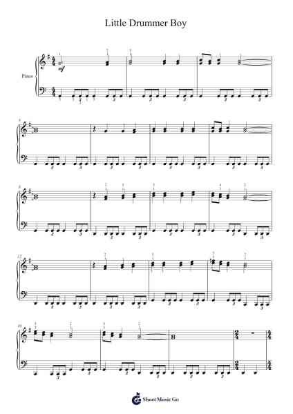 Little Drummer Boy Sheet Music by Misc Christmas-Arr.Chrisver