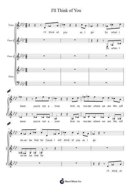 I'll Think of You Sheet Music by -Arr.Fieldbing