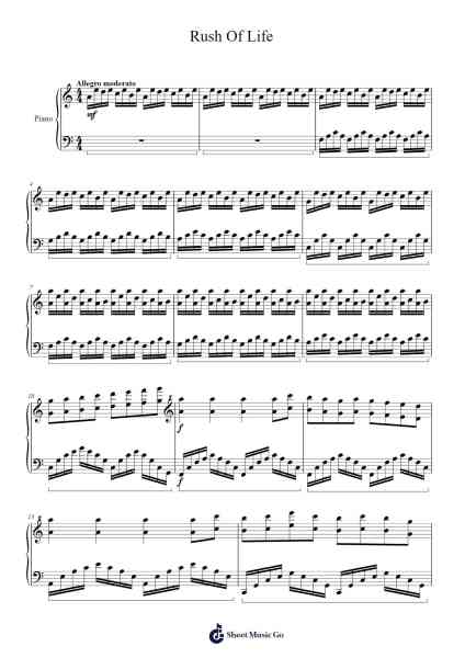 Rush Of Life Sheet Music by Tony Ann-Arr.Jofield