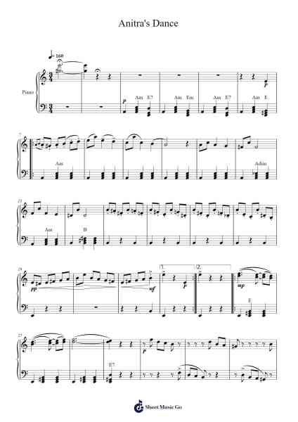 Peer Gynt, Op. 23: Anitra's Dance Sheet Music by Edvard Grieg-Arr.Ianjim