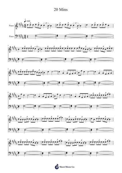 20 Mins Sheet Music by Lil Uzi Vert-Arr.Aumeo Glennrine