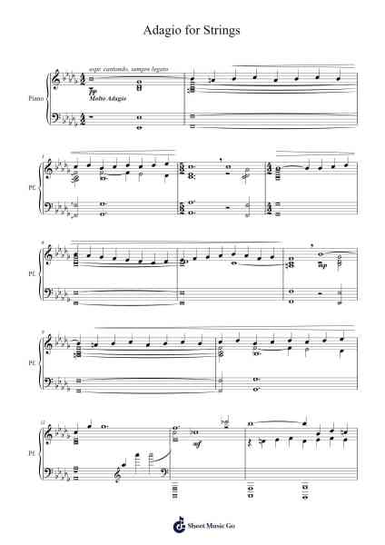 Adagio for Strings Sheet Music by Samuel Barber-Arr.Roymens