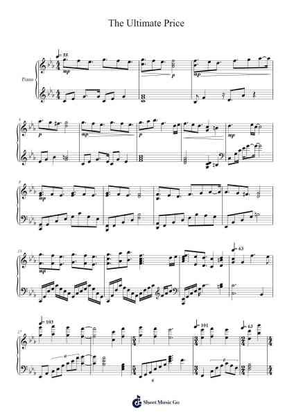 The Ultimate Price - Violet Evergarden Sheet Music by Evan Call-Arr.Borgriel