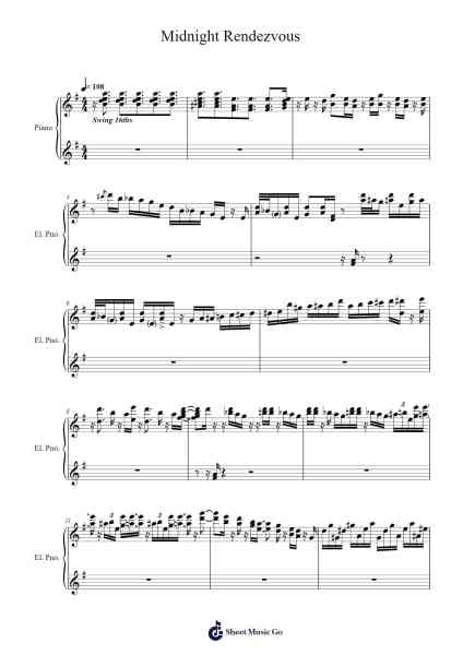 Midnight Rendezvous Sheet Music by Casiopea-Arr.Guygray