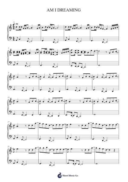 AM I DREAMING Sheet Music by Metro Boomin/ASAP Rocky/Roisee-Arr.Popnis Drewtience