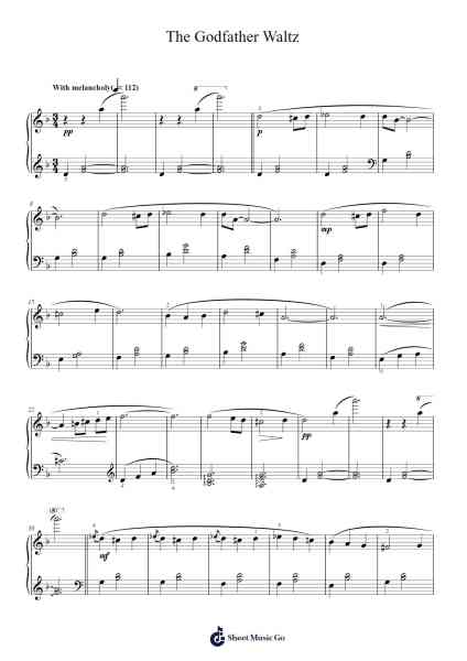 The Godfather Waltz Sheet Music by Nino Rota-Arr.Jonqy Keyreed