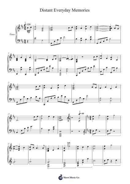 5 Centimeters per Second End Theme: Distant Everyday Memories Sheet Music by Tenmon-Arr.Dekes