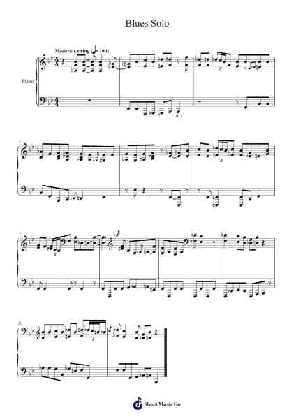 Blues Solo Sheet Music by Dr. John-Arr.Colhill Crichjo