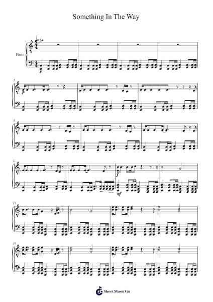 Something In The Way Sheet Music by Nirvana-Arr.Oted Brostowe