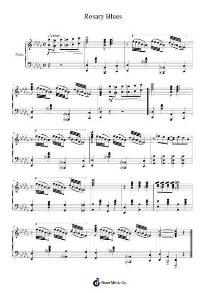 Rosary Blues Sheet Music by Kate Bush-Arr.Dywalsh Barster