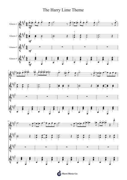 The Harry Lime Theme Sheet Music by Anton Karas-Arr.Reywood