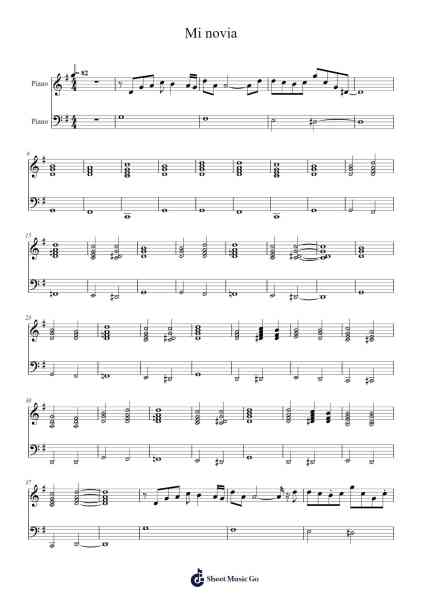 Mi novia Sheet Music by -Arr.Popnis Drewtience