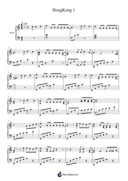 HongKong 1 Sheet Music by Nguyễn Trọng Tài-Arr.Hornker