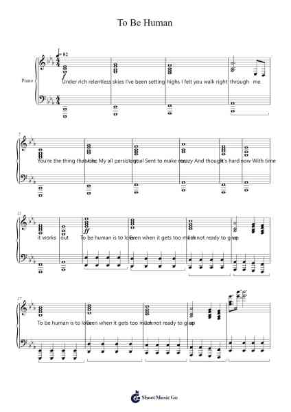 To Be Human Sheet Music by Pumens Faulkgrant-Arr.Leoduke Hodwey