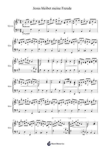 Jesus bleibet meine Freude Sheet Music by Johann Sebastian Bach-Arr.Danchi