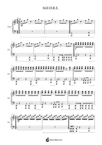 Still D.R.E. Sheet Music by Dr. Dre-Arr.Twainsel