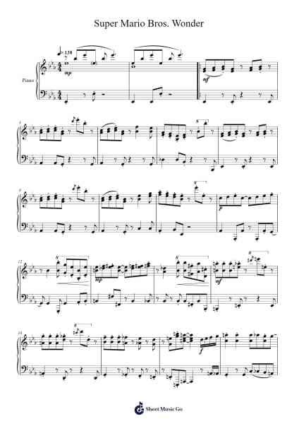 Super Mario Bros. Wonder Sheet Music by Shiho Fujii/Sayako Do/Chisaki Shimazu-Arr.Hoyving
