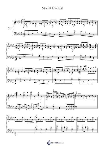 Mount Everest Sheet Music by Rossano Galante-Arr.Hudcie Rhoclark