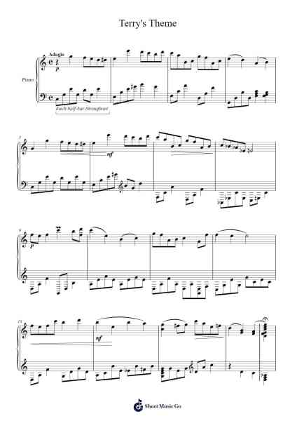 Terry's Theme Sheet Music by Takeo Watanabe-Arr.Dukim