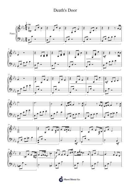 Death's Door Sheet Music by David Fenn-Arr.Glalain Borhys