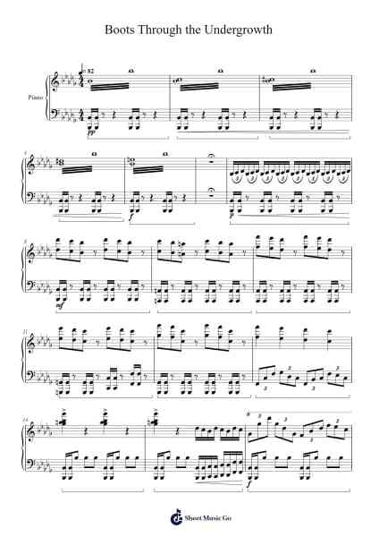 Boots Through the Undergrowth 樂譜由 Tobias Lilja - 編曲 Malclaude