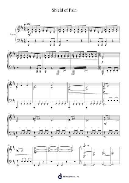 Shield of Pain Sheet Music by Michael Giacchino-Arr.Joanbroad Tedrene
