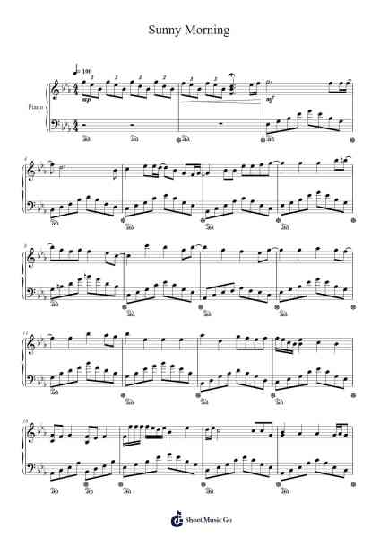 Sunny Morning Notenblatt von Antonis Pat-Arr.Kingsgan