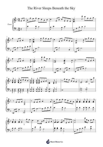 The River Sleeps Beneath the Sky Sheet Music by mary lynn lightfoot-Arr.Ranlass Dulelroy
