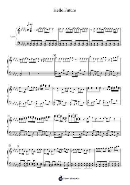 Hello Future Sheet Music by NCT DREAM-Arr.Attcolm