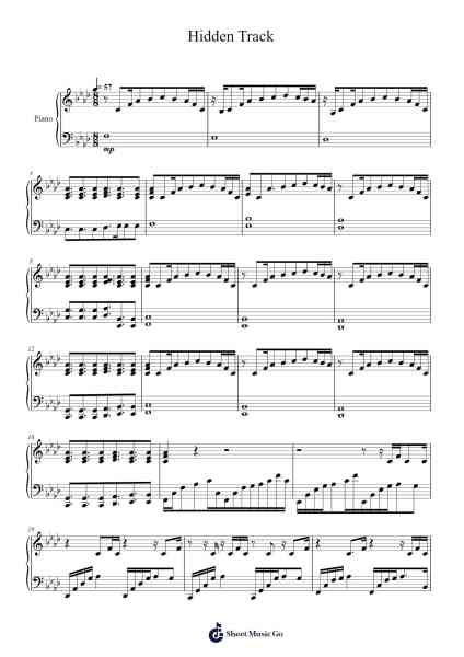 Hidden Track Sheet Music by undefined-Arr.Solin
