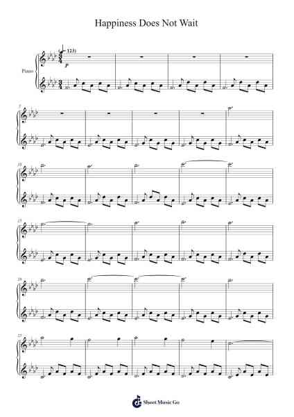 Happiness Does Not Wait Sheet Music by Ólafur Arnalds-Arr.Bardtrid