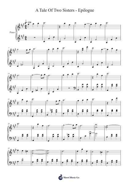 A Tale Of Two Sisters - Epilogue Sheet Music by Byung-Woo Lee-Arr.Dysaul Beaze