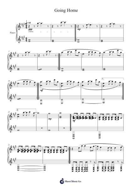 Going Home Sheet Music by Kenneth Gorelick-Arr.Joypoe Willze