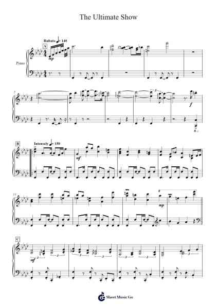 The Ultimate Show Sheet Music by Misc Computer Games-Arr.Blajeames Yulewood
