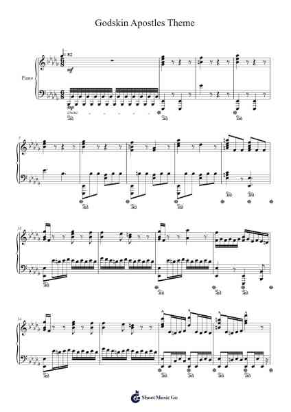Elden Ring - Godskin Apostles Theme Sheet Music by Tai Tomisawa-Arr.Wolflor Coltrid