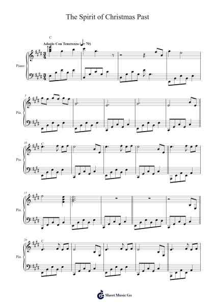 The Spirit of Christmas Past Sheet Music by Enya-Arr.Norther