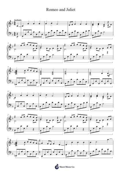 Romeo and Juliet Sheet Music by Arthur Breur-Arr.Fagee