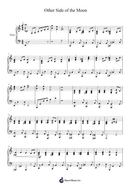 Other Side of the Moon Sheet Music by Cannor-Arr.Puhill Wesreen