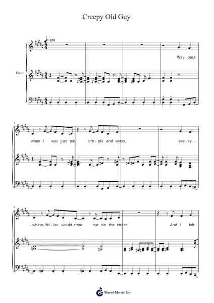 Creepy Old Guy Sheet Music by Eddie Perfect-Arr.Diaben Shelwilde
