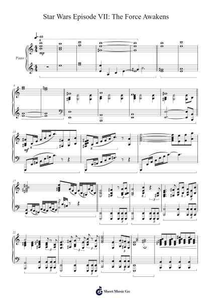 Star Wars Episode VII: The Force Awakens Sheet Music by John Williams-Arr.Housebuck Boylejones