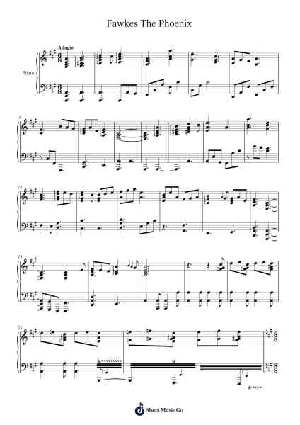 Fawkes The Phoenix Sheet Music by John Williams-Arr.Pearroe