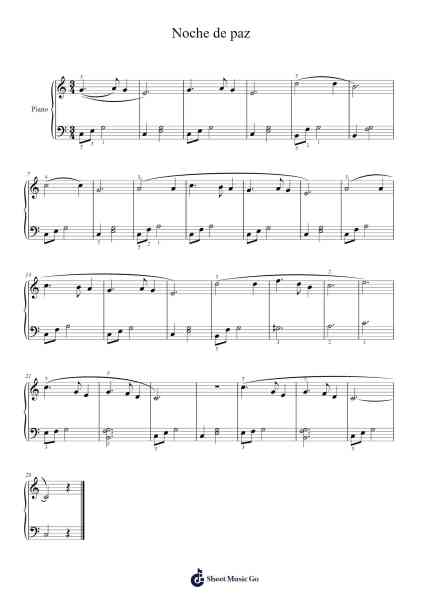 Noche de paz Sheet Music by undefined-Arr.Jofield