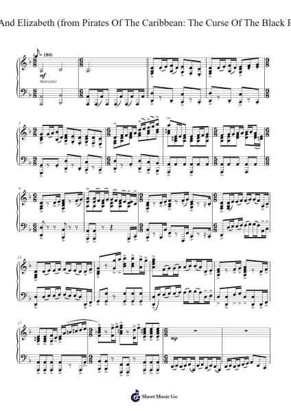 Will And Elizabeth Sheet Music by Klaus Badelt-Arr.Keyjean Leighmuel