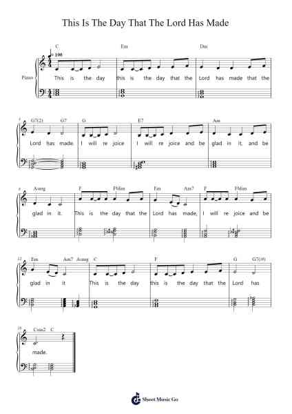This Is The Day That The Lord Has Made Sheet Music by Fred Hammond-Arr.Urkuk Joneswat