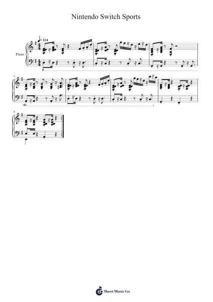 Nintendo Switch Sports Sheet Music by Masaya Kuzume-Arr.Aslan Wordford