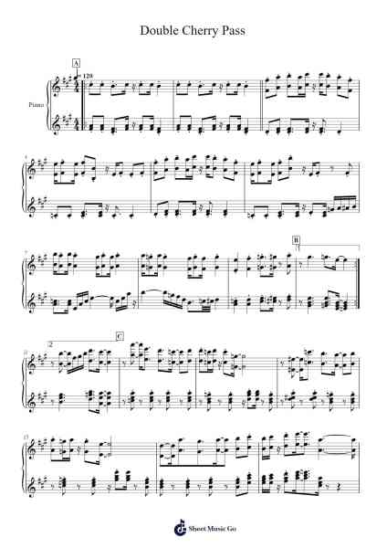 Double Cherry Pass Sheet Music by Koji Kondo/Nintendo-Arr.Pulip
